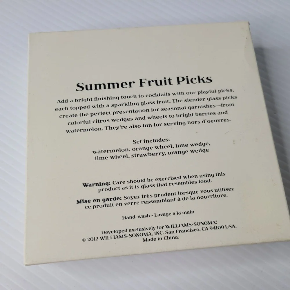 Citrus Summer Entertaining Decor Williams Sonoma Cocktail Picks Lime Lemon Party